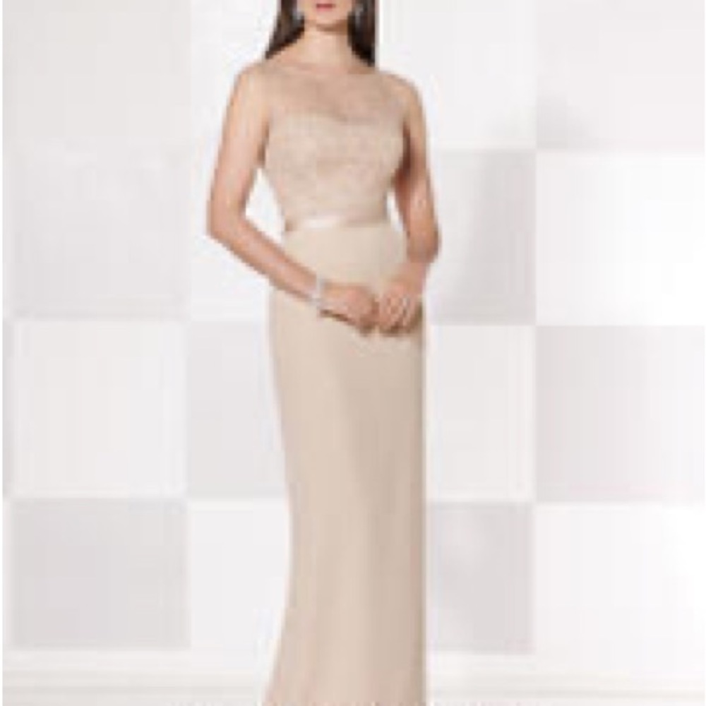 Cameron Blake STONE NUDE evening/MOB gown